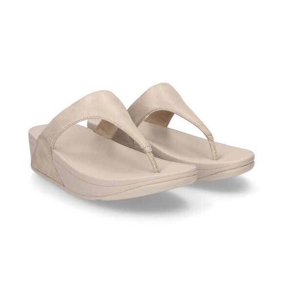 Fitflop Shoes - FitFlop Womens Minimalist Lulu Toe Post Sandal Gold Metallic Size 9